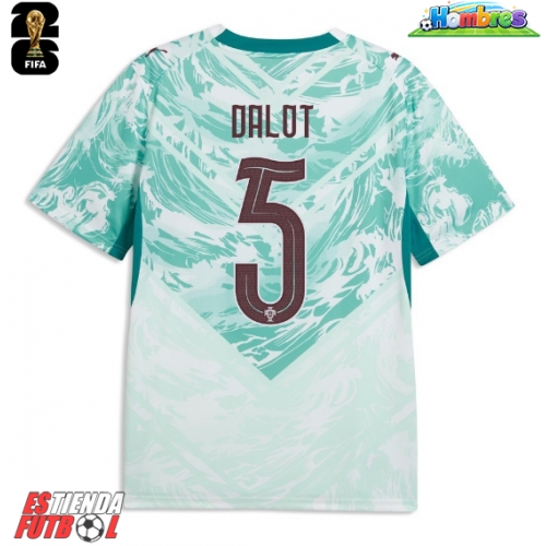 Portugal Diogo Dalot #5 Segunda Equipación Mundial 2026 Manga Corta